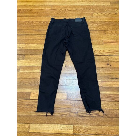 Levi's Womens Wedgie Skinny Jeans Size 29 29x26 Black Denim Button Fly Pants - Picture 8 of 8